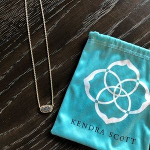 Kendra Scott Elisa Necklace - Platinum Drusy